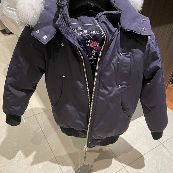 NWT S Moose Knuckles Ballistic Bomber Jacket - Picture 2 of 8